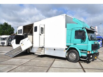 Грузовик для перевозки животных Scania P93 220 M - MANUAL - 845 TKM - SIDE DOOR - LIVING - BED - DOUCHE - CONVERTER - CAMERA'S -: фото 1