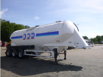 Полуприцеп цистерна для сыпучих грузов Для транспортировки муки ZVVZ Powder tank alu 40 m3 / 1 comp: фото 2
