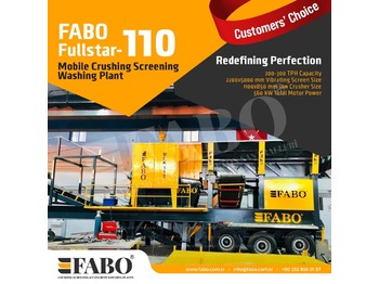 Новый Мобильная дробилка FABO FULLSTAR 110Crushing, Washing And Screening  Plant: фото 1